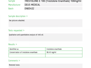 TRESTOLONE E 100 INJECTABLE STEROID IN AMPOULES