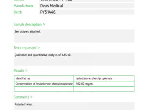 TESTOMED PP 100 INJECTABLE STEROID IN AMPOULES