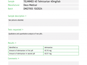 TELMIMED 40 ORAL STEROID IN TABLETS