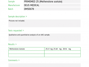 PRIMOMED 25 ORAL STEROID IN TABLETS